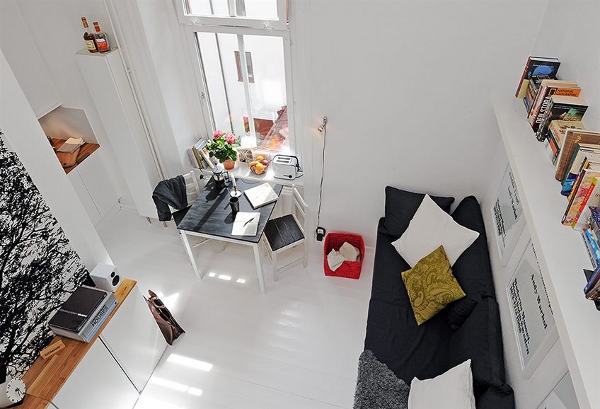 Интерьер и декор небольшой квартиры в Швеции