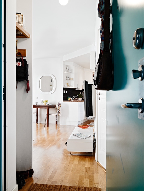 Интерьер шведкой квартиры со сложной планировкой