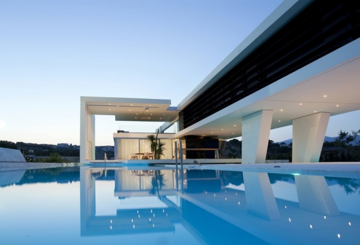 Футуристическая резиденция в Афинах от Архитектурной Студии 314