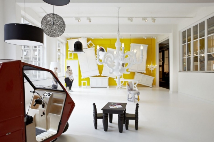 Интерьер мебельной галереи Moooi Gallery