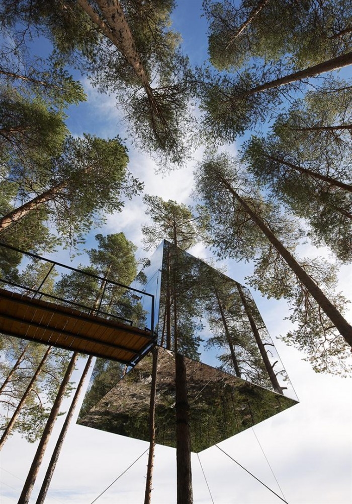 Отель в деревьях от Tham &amp; Videgård Arkitekter
