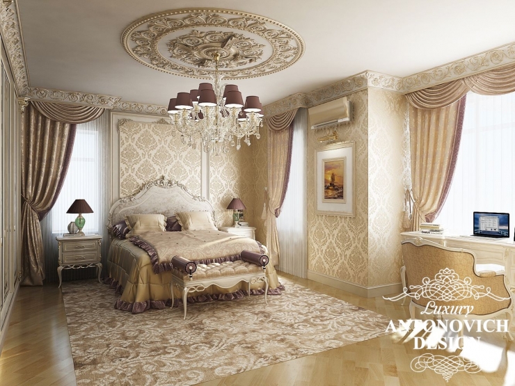 Дизайн спальни, Luxury Antonovich Design, Antonovich Design, Антонович Дизайн