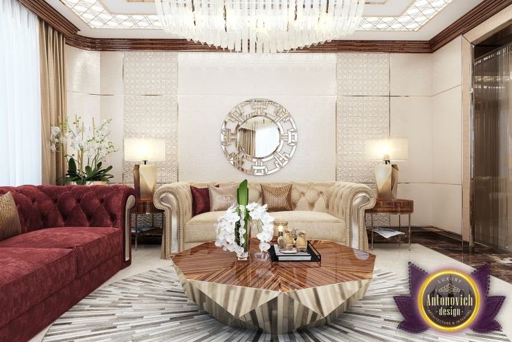Living room design in Nigeria Abuja, Luxury Antonovich Design