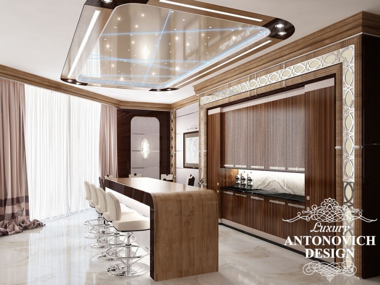 Дизайн гостиной в современном стиле от Luxury Antonovich Design