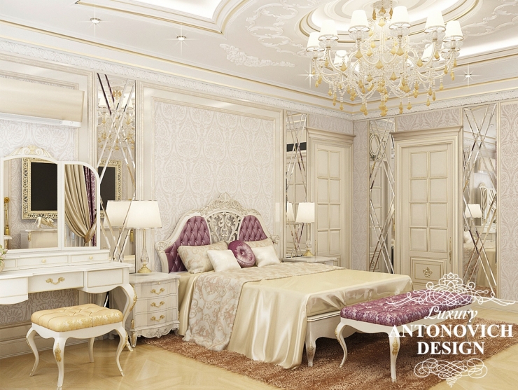 Классический стиль в интерьере спальни, Luxury Antonovich Design