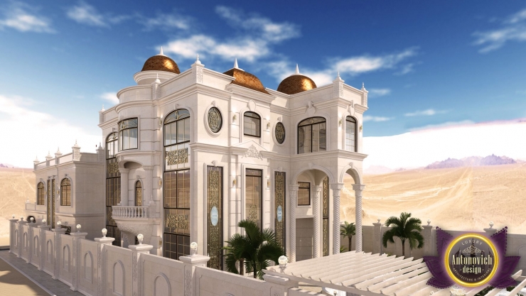 Дизайн экстерьера дома в Абу Даби