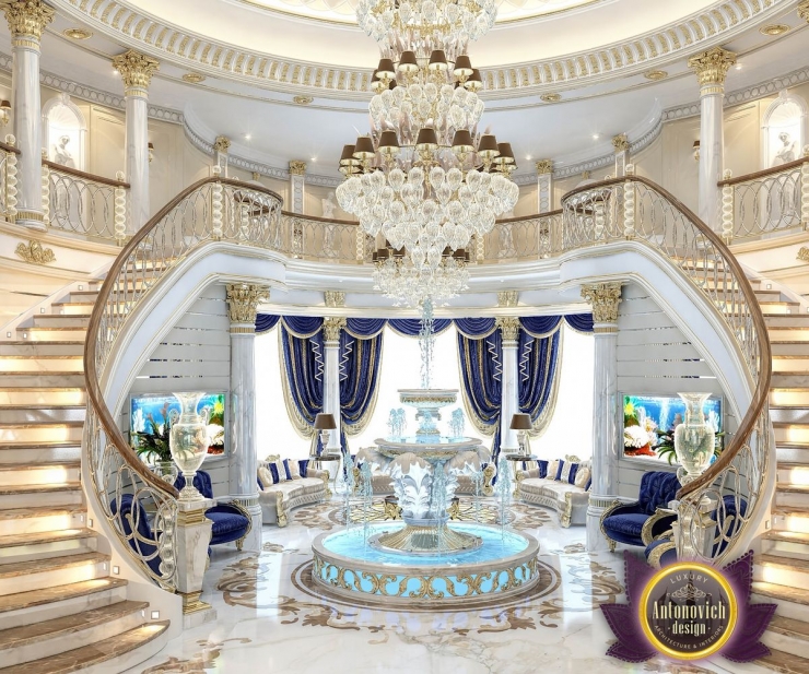 Luxury villa interior in Abu Dhabi from Katrina Antonovich
