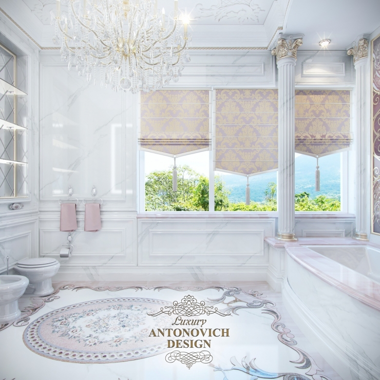 Красивые интерьеры, Дизайн ванной от Antonovich Design