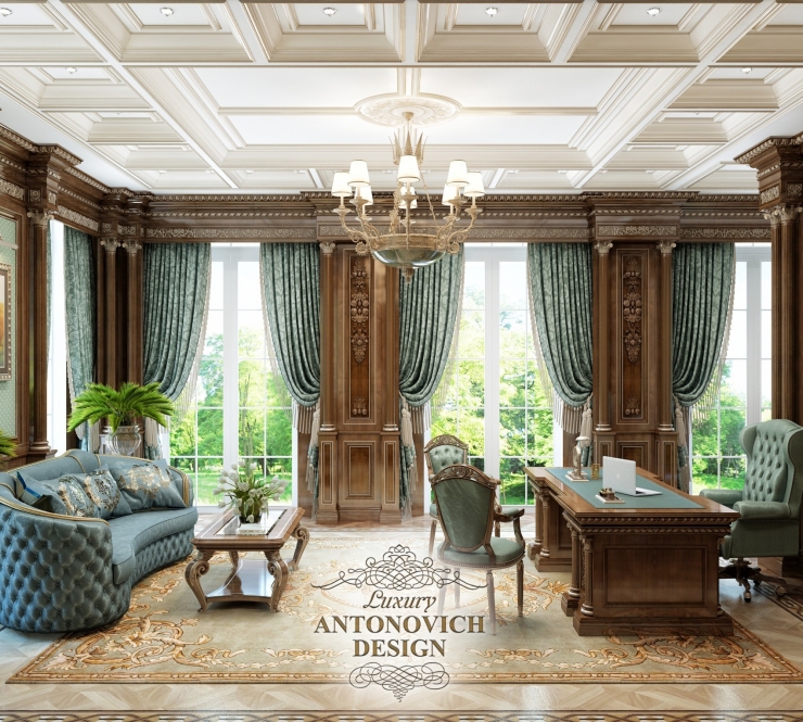 Luxury Antonovich Design, Антонович Дизайн, дизайн кабинета
