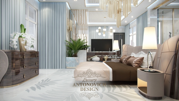 Идеи дизайна большой спальни, Luxury Antonovich Design
