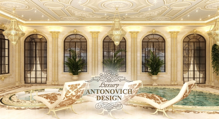 Интерьер бассейна, Luxury Antonovich Design