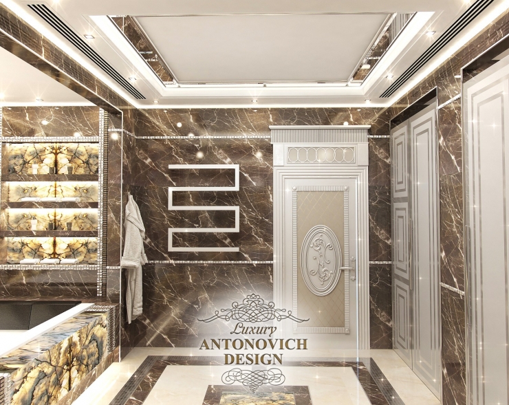 Яркий дизайн ванной,  Luxury Antonovich Design