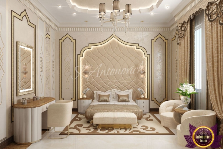 Interior of the bedroom, Katrina Antonovich, Luxury Antonovich Design